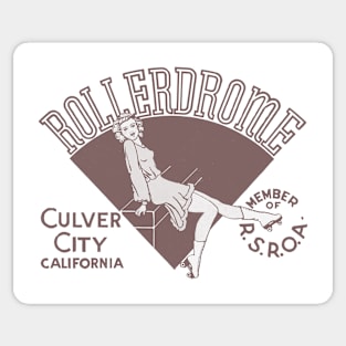 Vintage Roller Skating Culver City California Sticker